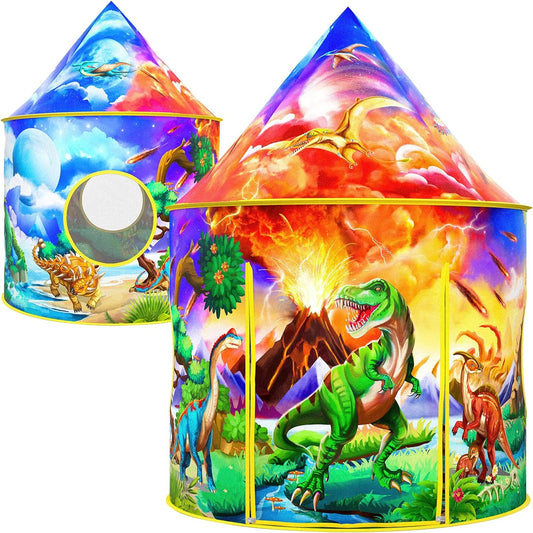Wilwolfer Dinosaur Tent for Kids: Dinosaur Toys for Kids-Outdoor Toys for Toddlers-Great Gift for Boys and Girls