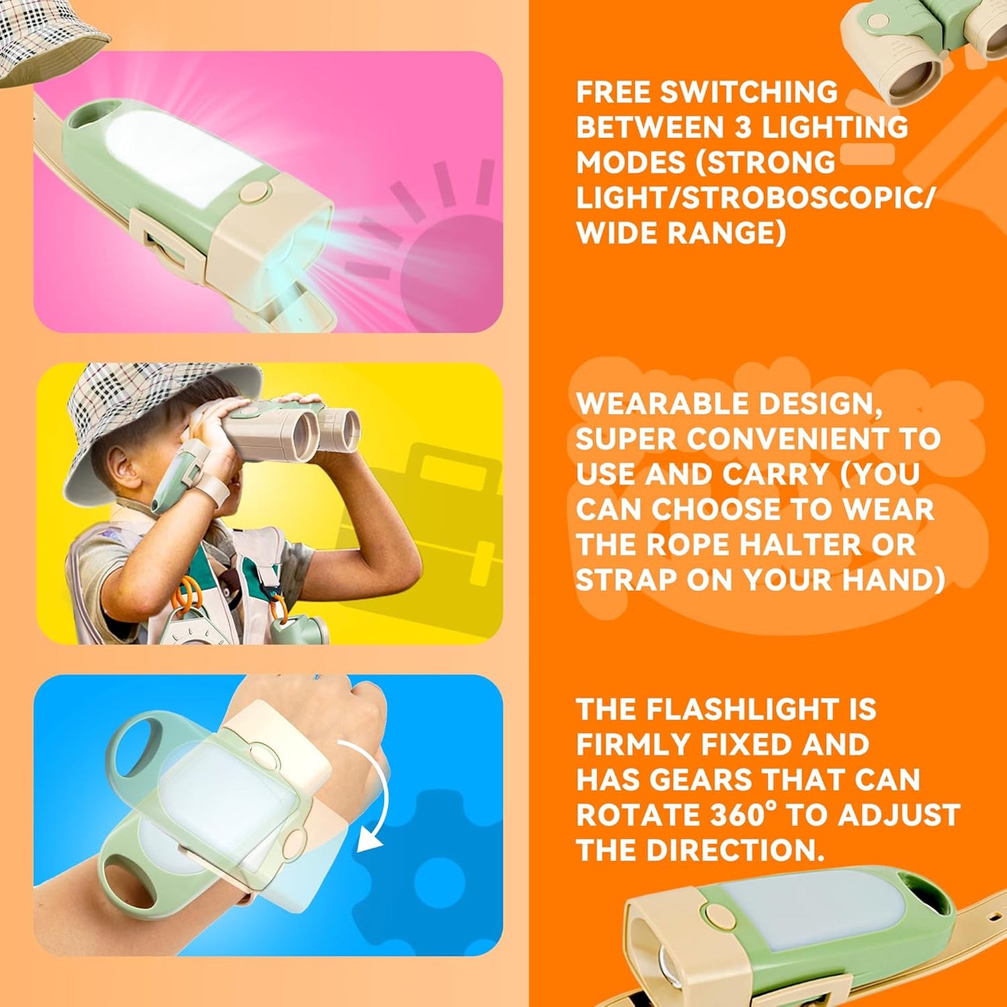 SMILESSKIDDO Kids Explorer Kit, 27 Pcs Outdoor Explorer Kit & Bug Catching Kits - Kid Nature Kits Outdoor Camping Adventure Toys for Kids 3+ Years Old