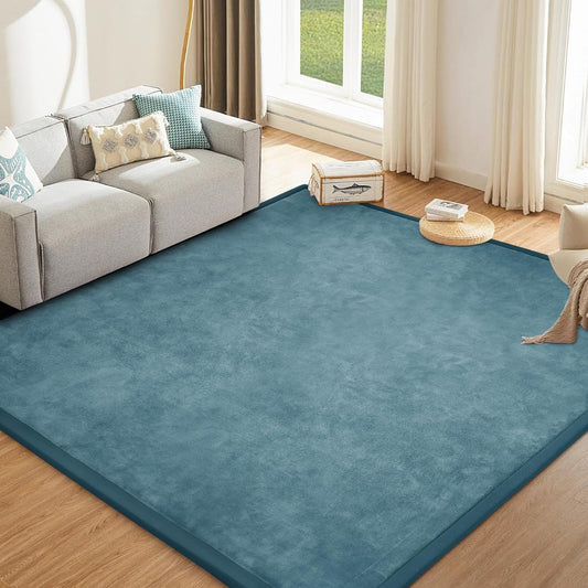 Baby Play Mat 1.2" Thick Memory Foam Nursery Rug Area Rug, 9’2” X 6’7” Yoga Mat Playmat Crawling Mat for Baby,Toddlers, Infants, Kids,Floor Mat Tatami Mat for Living Room with Non-Slip(Green)