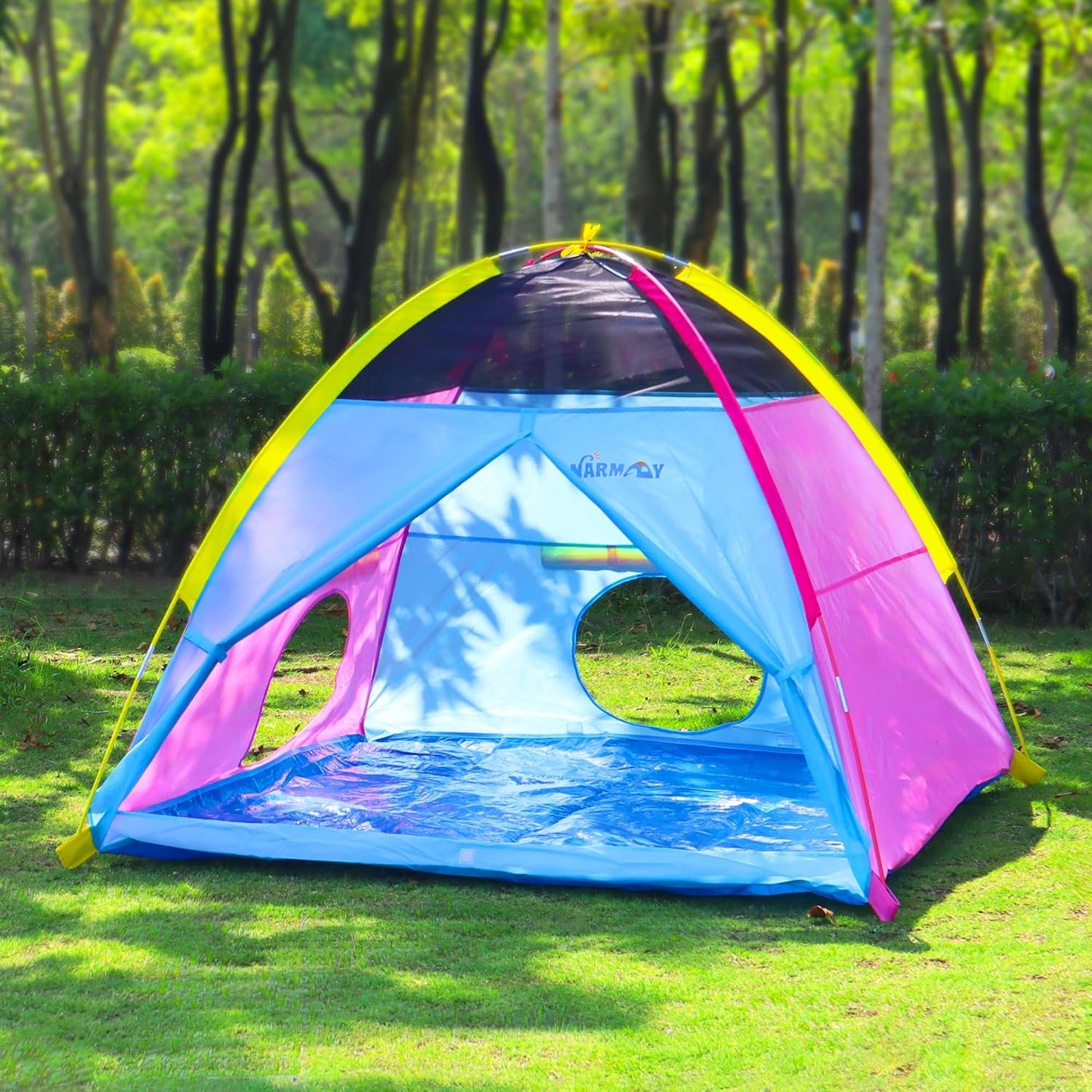 NARMAY® Play Tent Easy Joy Dome Tent for Kids Indoor/Outdoor Fun - 60 x 60 x 44 inch