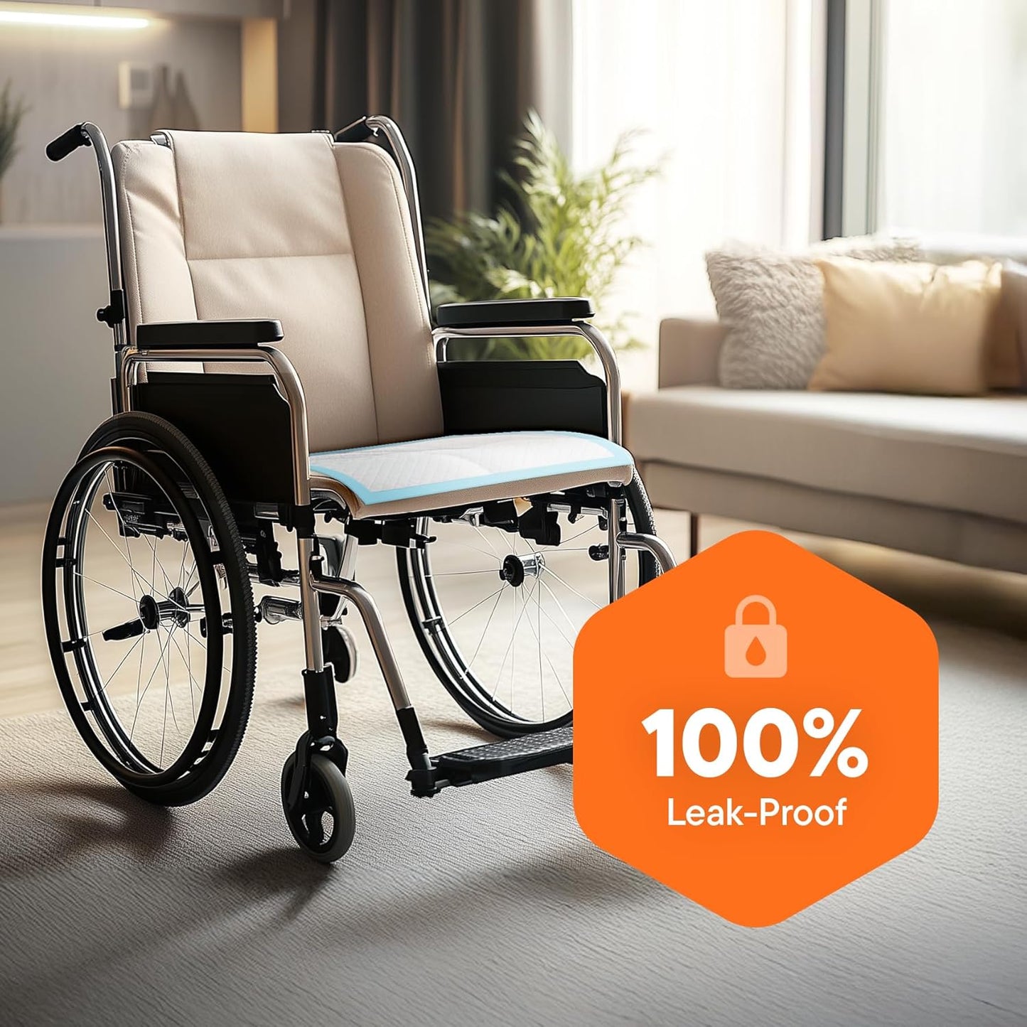 Disposable Chucks Pads [300 Pack - 17x24] Diaper Changing Pad Incontinence Bed Underpads for Baby, Dog & Puppy Pee Pads - Small Waterproof Blue Chux for Medical, Beds, Pet Crate Liners & Travel