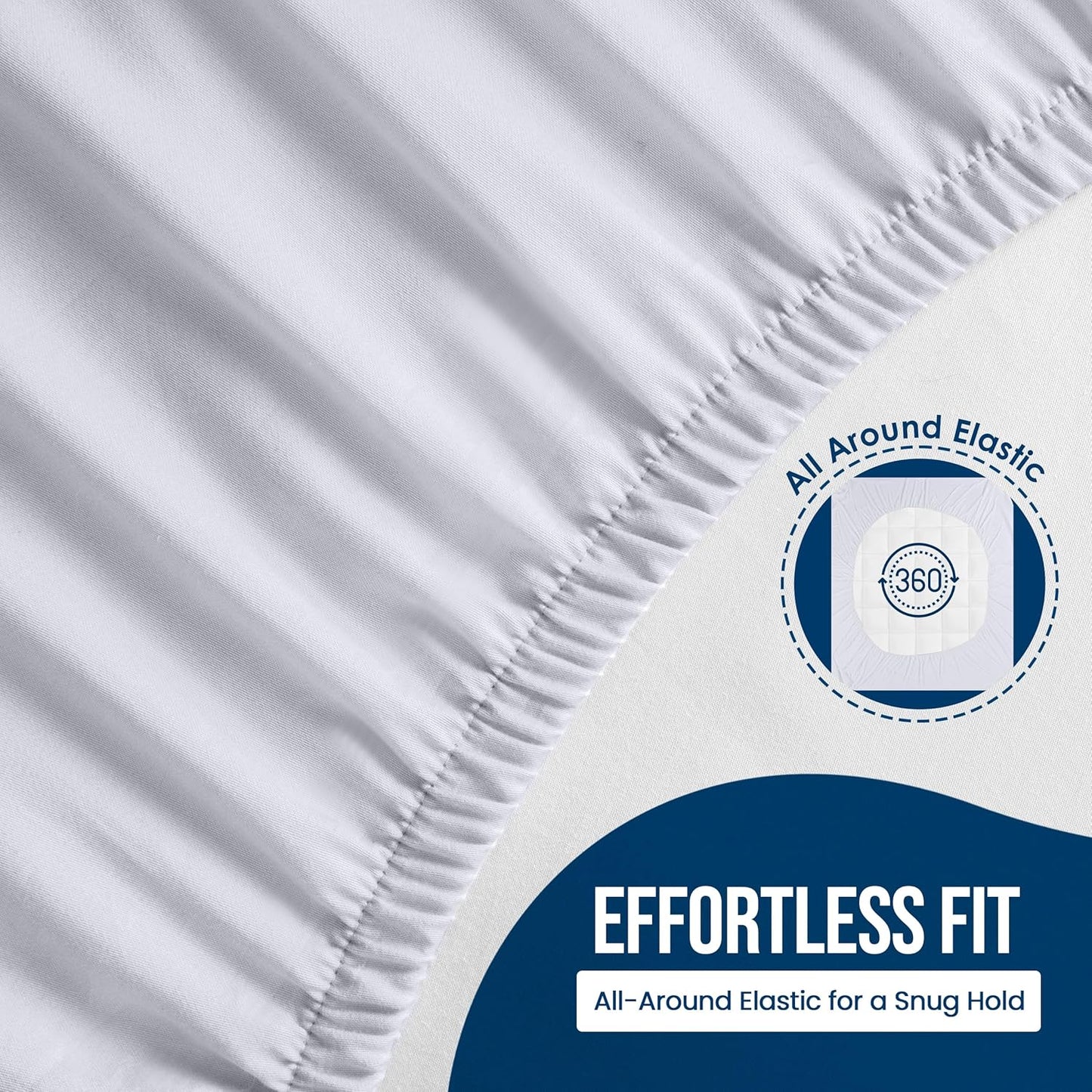 Utopia Bedding Waterproof Mattress Protector Twin XL Size, Premium Terry Mattress Cover 200 GSM, Breathable, Fitted Style with Stretchable Pockets (White)