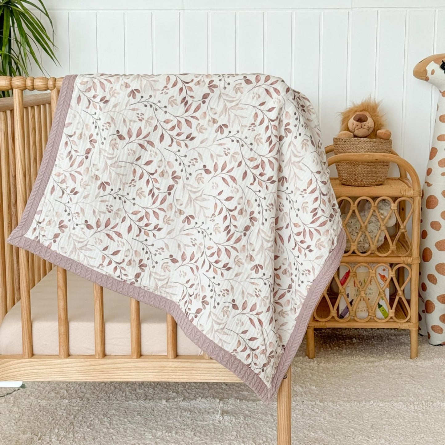 Personalized Baby Blanket with Name – Handmade 100% Organic Cotton Newborn Gift | Custom Knit Blanket for Boys, Girls, Kids & Baby Showers