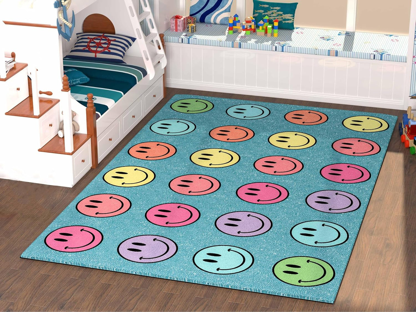 OLEEK Large Classroom Rug Elementary 6x9 - Classroom Rugs for Kids Room - Classroom Carpet Elementary - Kids playroom Rug 6 x 9 - Preschool Rugs for Classroom - Schoolgirl Style Classroom Decor