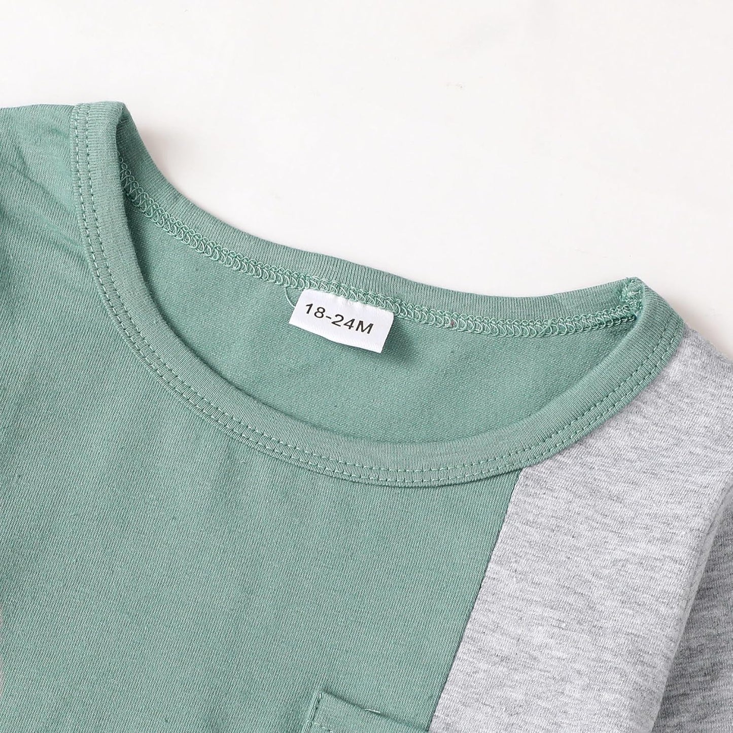 Toddler Baby Boy Outfits Fall Winter Clothes Color Block Long Sleeve Sweatshirt Tops + Jogger Pants Set 2PCS