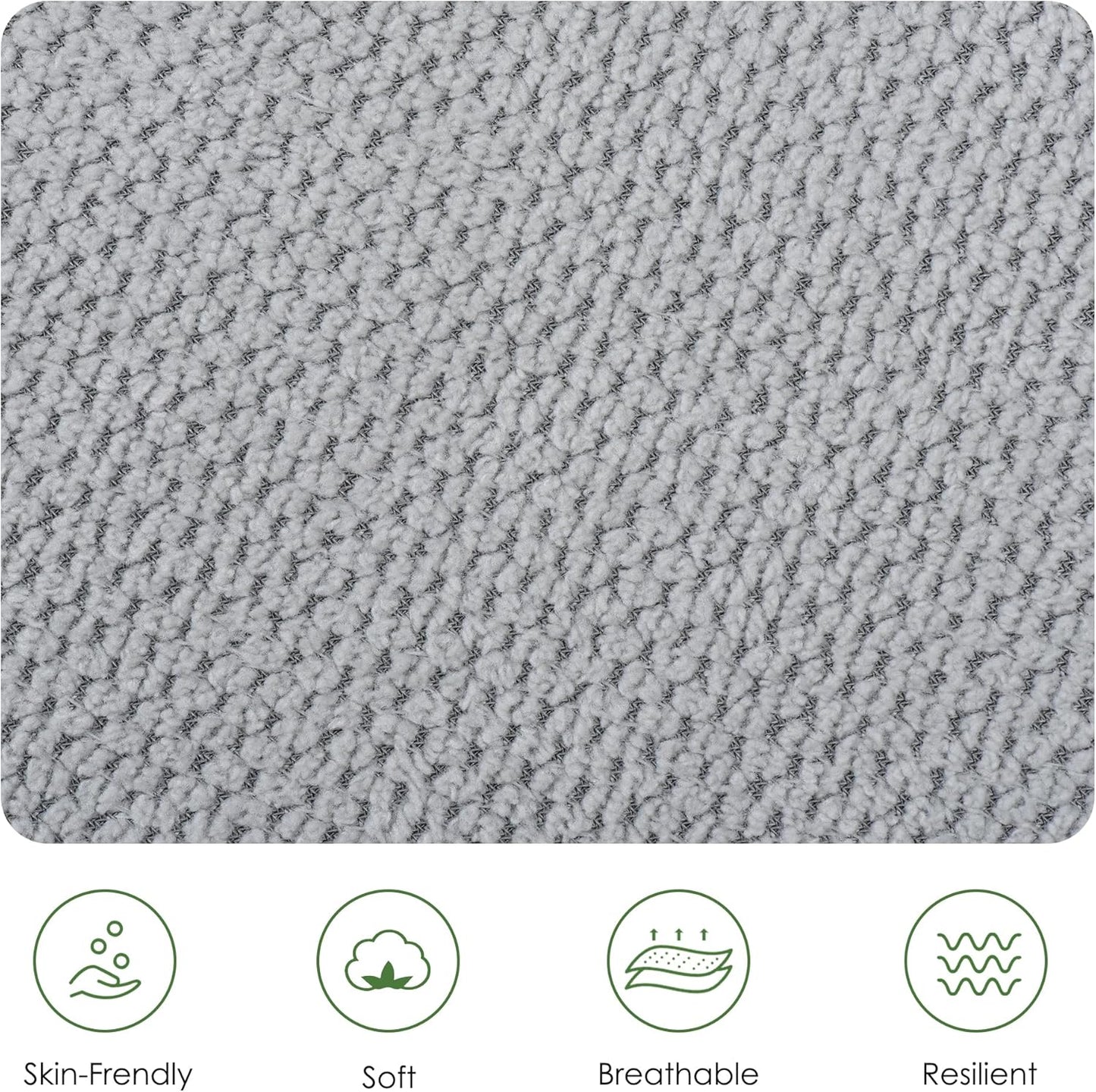 Rocking Chair Nursery, Teddy Baby Nursery Rocking Chairs, Modern Nursing Chair for Breastfeeding, Nursery Rocker for Small Spaces Indoor, Accent Glider Chairs for Living Room, Bedroom, Grey