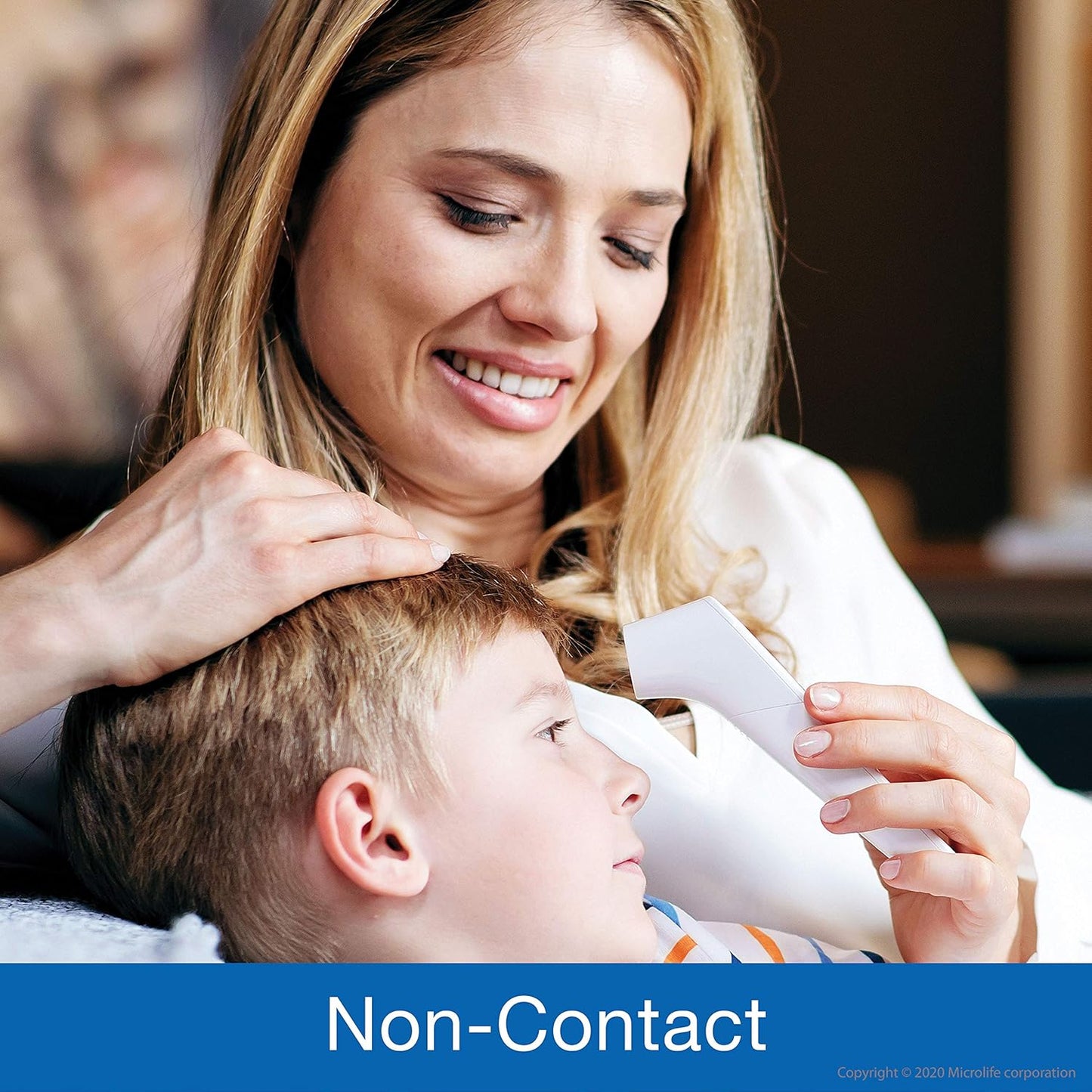 Microlife Non-Contact Forehead Thermometer, Digital Infrared No-Touch Thermometer (for Adults, Kids & Baby), Large Backlit LCD Screen, Fever Alarm, Memories & Instant Accurate Readings