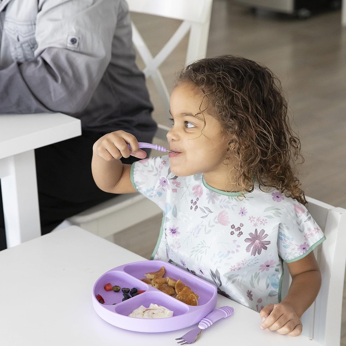 Bumkins Bibs - Toddler Bibs, Waterproof, Large for 1-3 Years, Short Sleeve